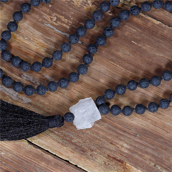 Lava Stone Mala Necklace - Moon Dance Charms