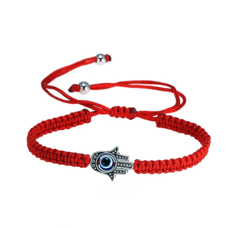 Lucky Red Bracelet For Protection Hamsa - Moon Dance Charms