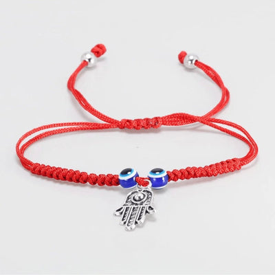 Bracelet Rouge Chanceux Pour Protection Hamsa
