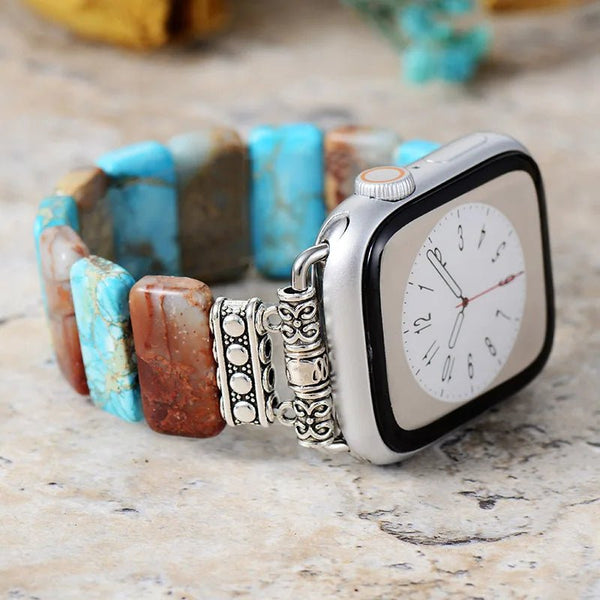 Oceanic Beaded Band For Apple Watch - Moon Dance Charms