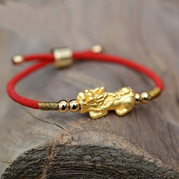 Chinese Fengshui Red Bracelet, Coin Bracelet Chinese Red