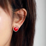 Red Ardent Jasper Energy Earrings - Moon Dance Charms