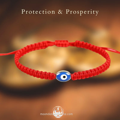 Red Evil Eye Bracelet for Protection and Good Luck