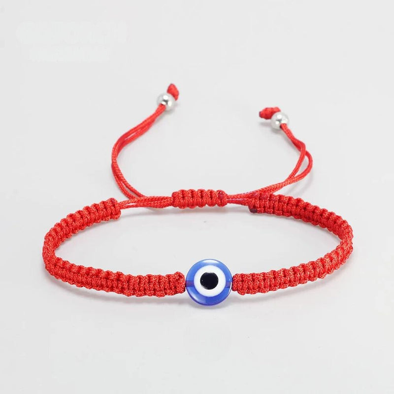 Baby Red String Bracelet, Blue Glass Evil Eye,good Luck Charm - Etsy | Red  string bracelet, String bracelet, Blue bracelet