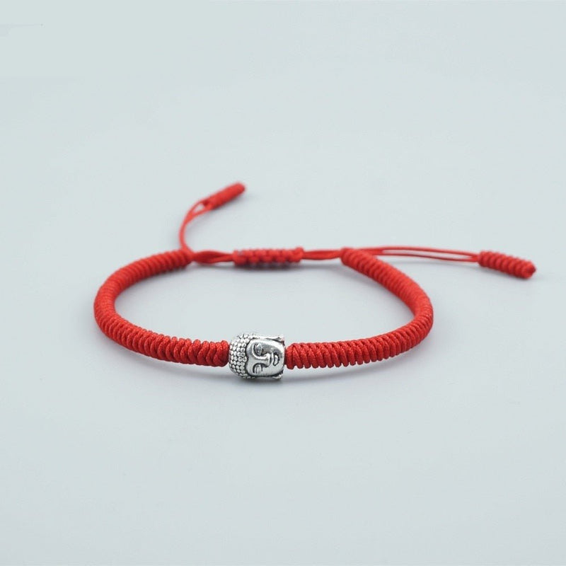 Red String Bracelet Buddha Charm