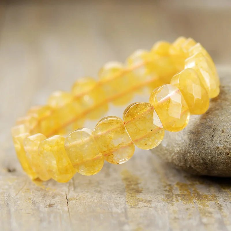 Citrine Knotted Bracelet with Gold Filled Lobster Claw Clasp – Beads of  Paradise