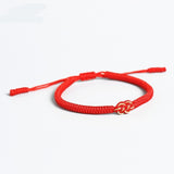 Tibetan Knot Red Protection Bracelet - Moon Dance Charms