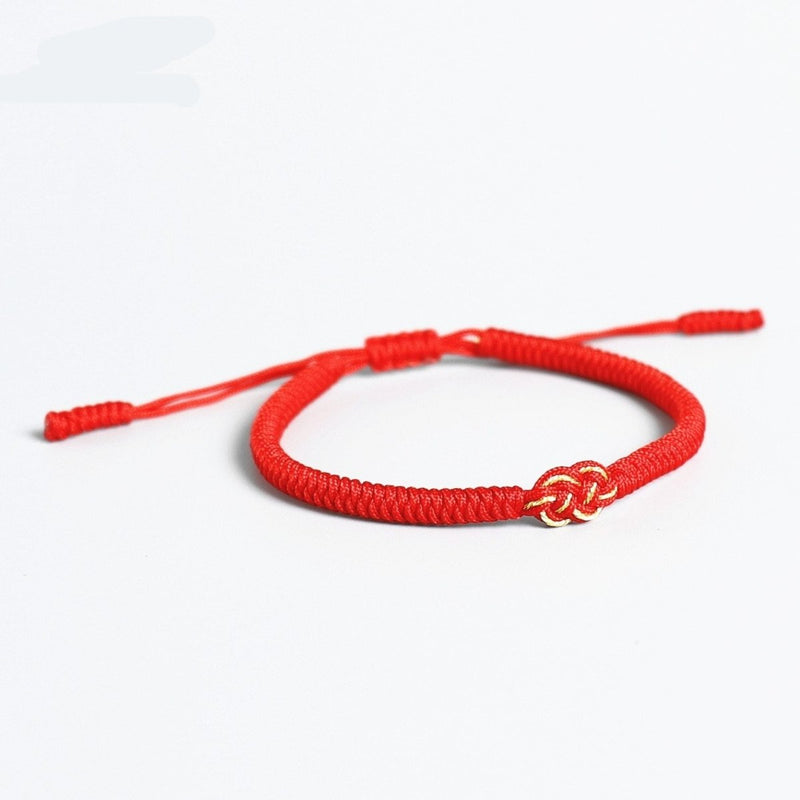 Tibetan Knot Red Protection Bracelet - Moon Dance Charms