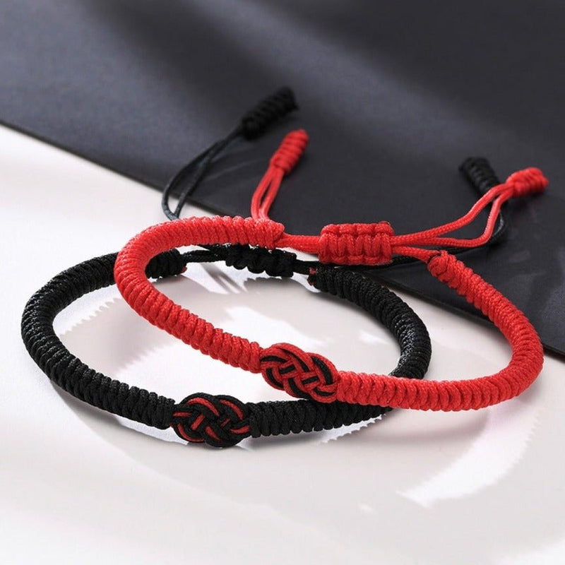 Tibetan Knot Red Protection Bracelet Neverending LOVE - Moon Dance Charms