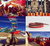 Tibetan Lucky Red Bracelet Set of 3 - Moon Dance Charms